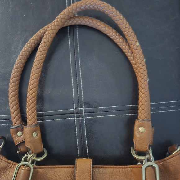 Black Rivit Two-Tone Brown and Blue Women\'s Handbag main image 2